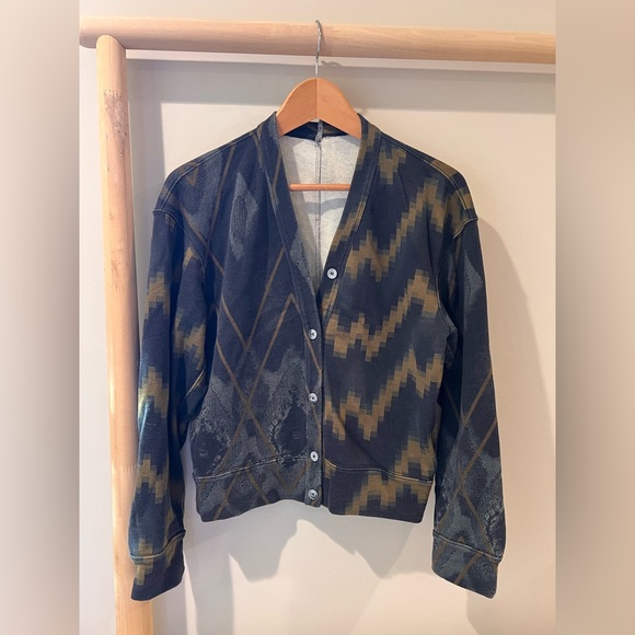 Jnby Tops - JNBY cotton cardigan abstract aztec boho cotton size small